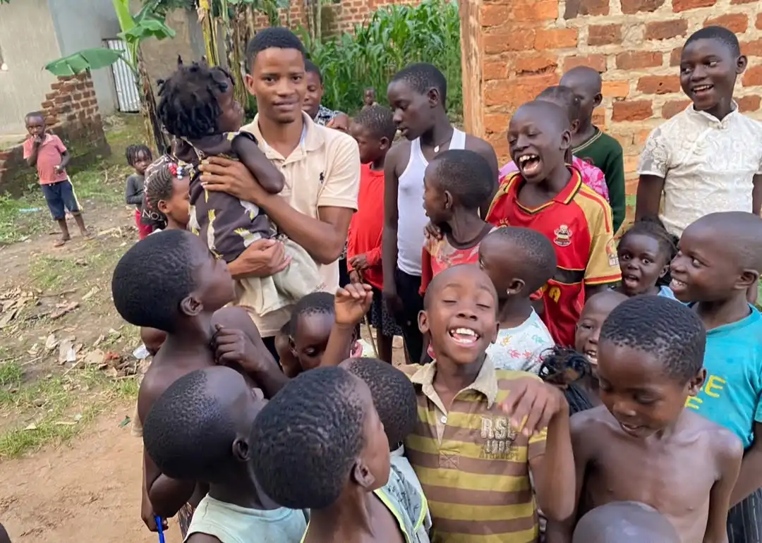 Children and community members together